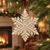 Portable Seasonal Ornament Christmas Snowflake Hanging Ornament, Decorative Xmas Tree Pendant, Shatterproof Decoration for Durable Festive Keepsake