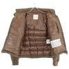 Moncler FLORIAN Florian Herringbone Hooded Down Jacket 2 BrownUsed