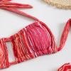 Sexy Strap Print Swimsuit High Waist Quick-drying Bikini Multi-color Neck Fashion Swimsuit Bikini