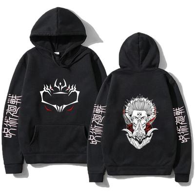 Funny Jujutsu Kaisen Long Sleeve Casual Hoodies Anime Ryomen