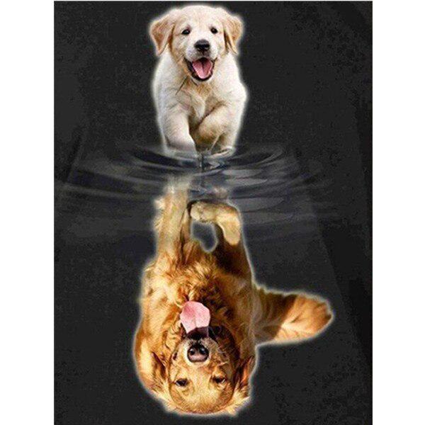 

DIY 5D Алмазная картина мультфильм животных полный круг Алмазная мозаика украшение дома Алмазная вышивка 20X30CM розовый