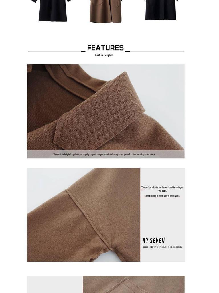 2021 Trendy Hepburn Style Woolen Cloak for Women/Students