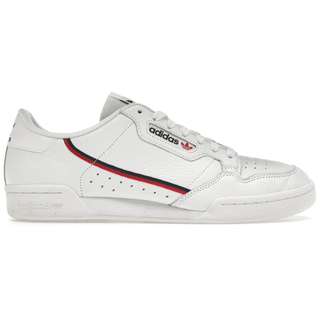 

Кроссовки adidas Continental 80 Белые Алые Темно-синие(G27706) 36