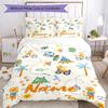 3pcs Custom Name Lion Bedding Set Duvet Cover Closure Includes 1 Duvet Cover & 2 Pillowcases, Soft and Comfortable for All Seasons.