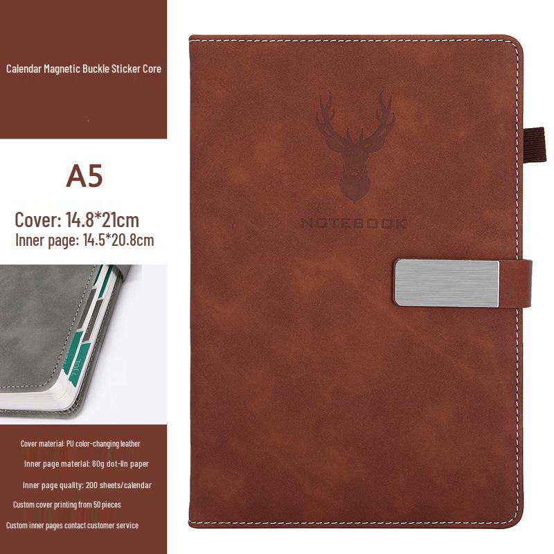Customizable A5 Notebook & B5 Planner for Students and Business Meetings