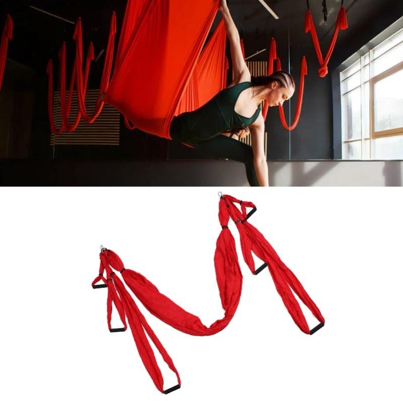 Aerial Yoga Swing Set Polyester Cotton Adjustable Improve Flexibility Yoga Hammock For Physical Exercise