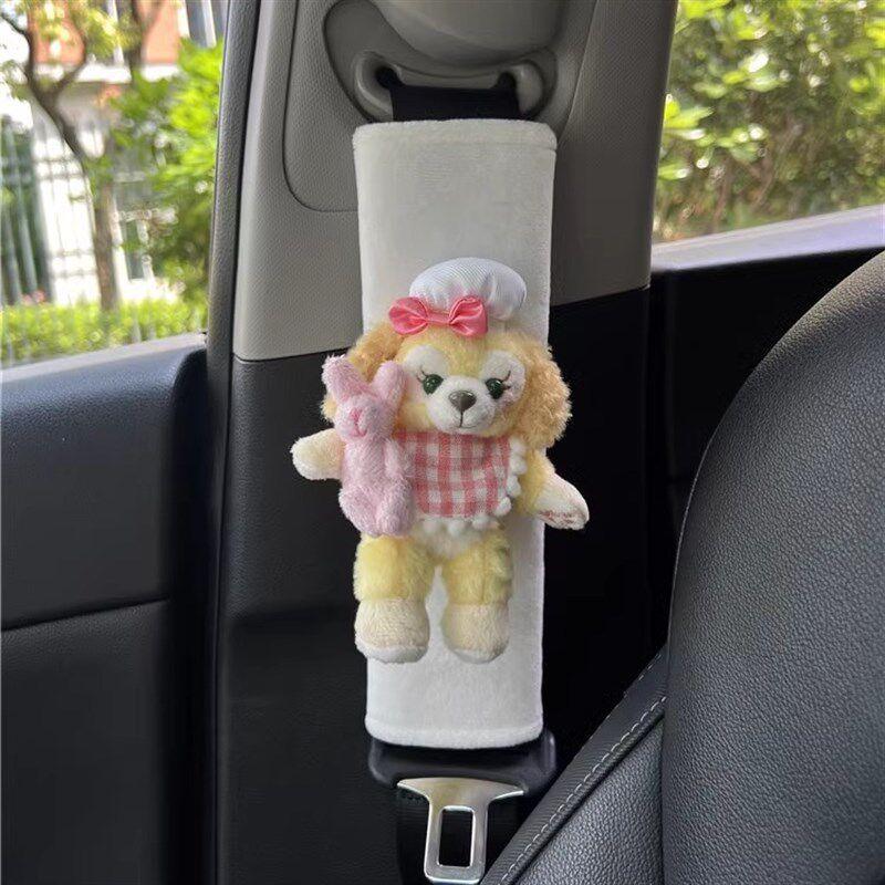 Cute Plush Car Seatbelt Shoulder Pad Toy Car Decoration Anti-Neck Strain Children's Y Seatbelt Insert