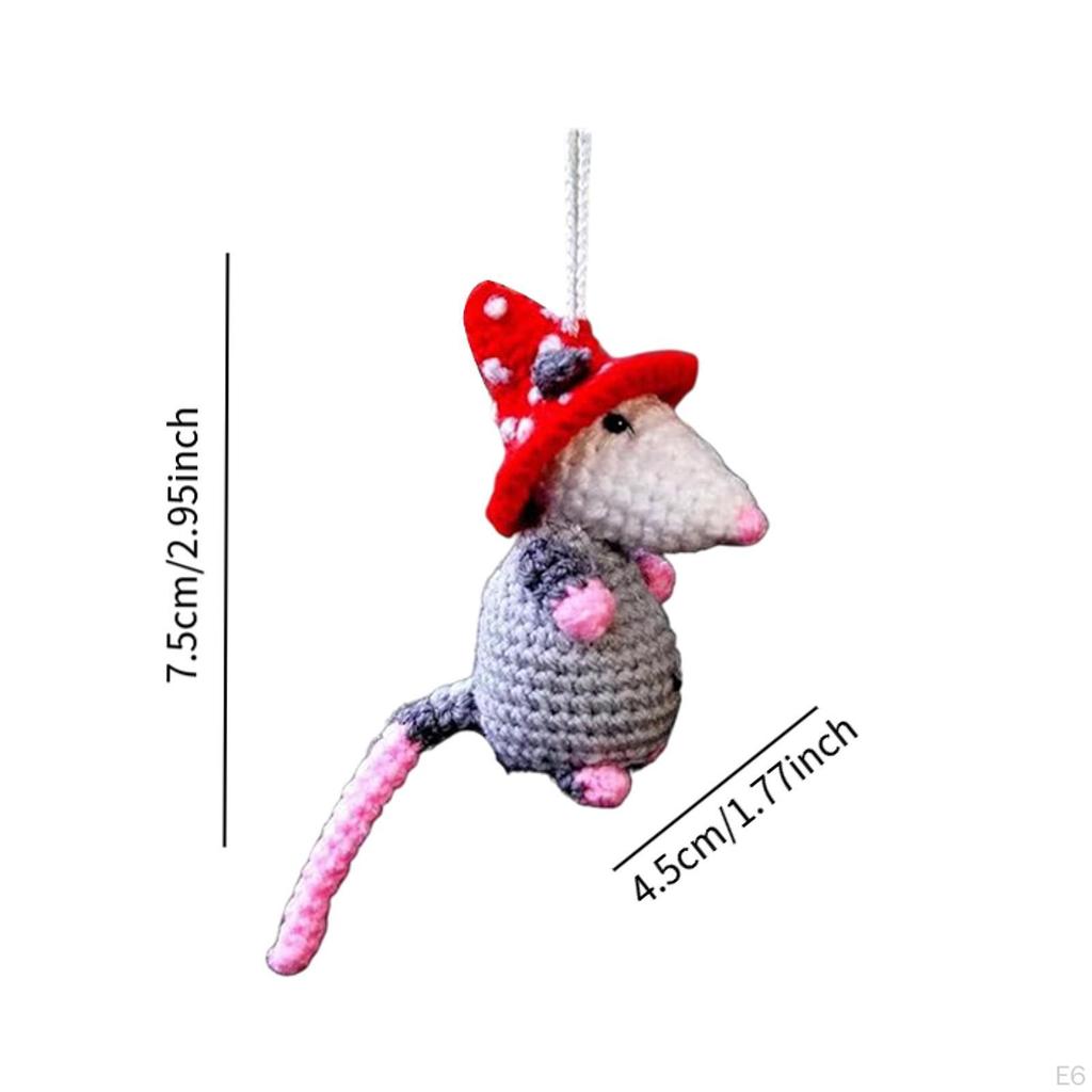 Car Mouse Pendant Auto Rearview Mirror Decorative Birthday Gift Funny Hanging Ornament for