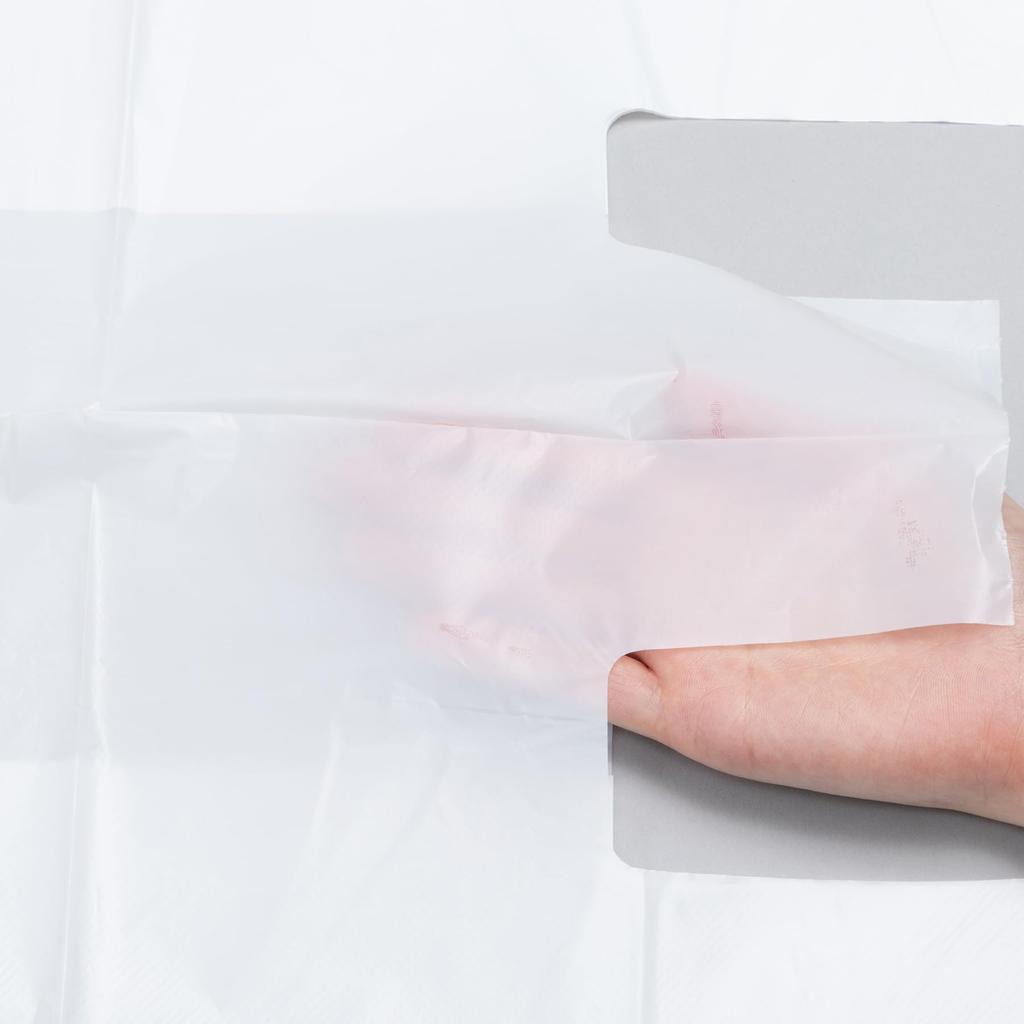 Japan Pack Plastic Shopping Milky Size 8 for East Japan and Size 25 for West 16cm Wide 9cm Deep X 34cm Embossed with 100 Bags Bags, White, Japan, +