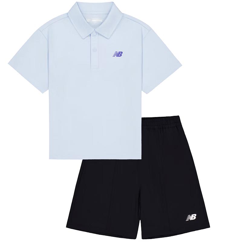 New Balance Kids Polo T-shirt & Shorts Set 130