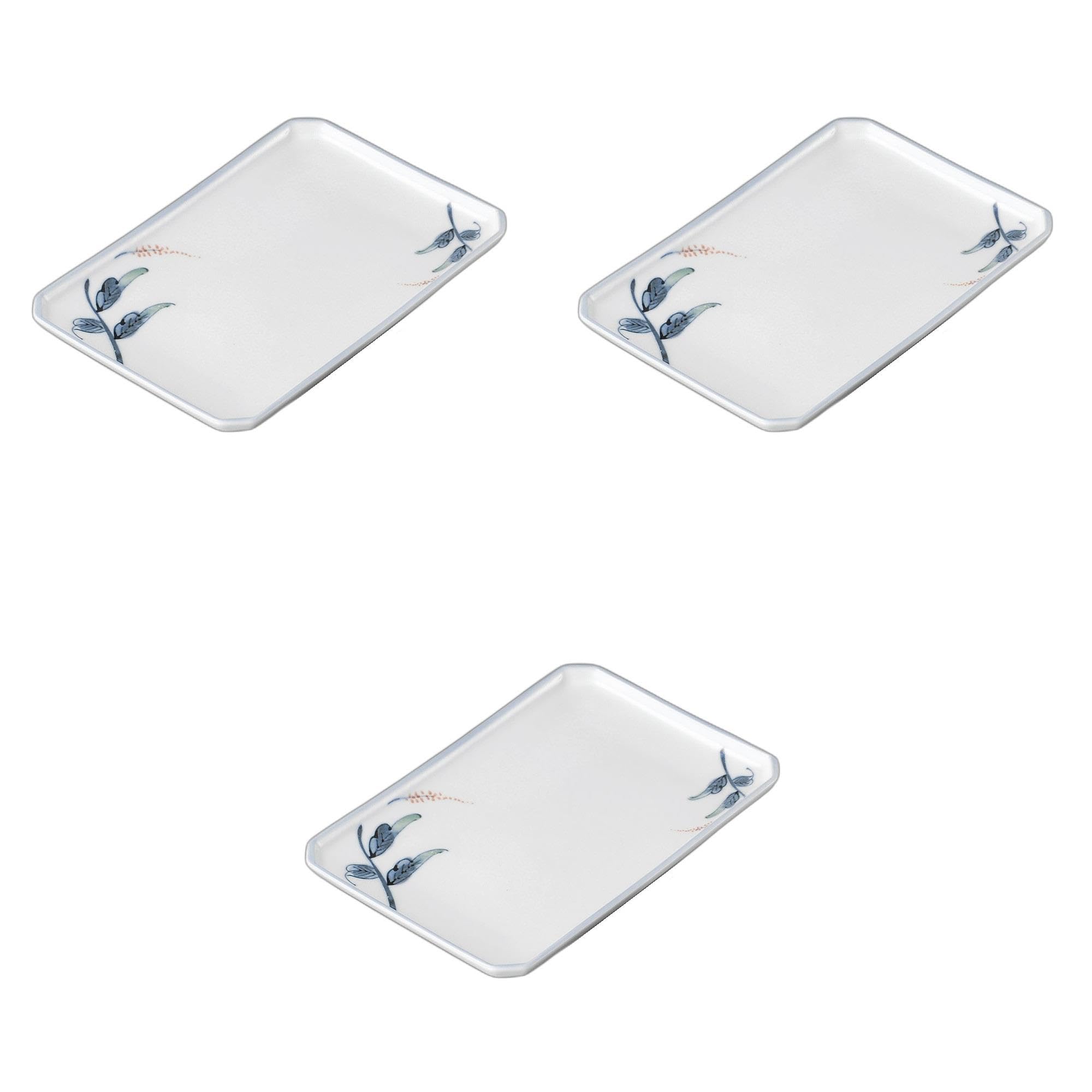 

Set of 3 Yamato Yakimono Plates x x Reinforced Ceramic Yakimono Plates by Setomonohonpo Four-Cut [21.5 14.4 2.8 cm]