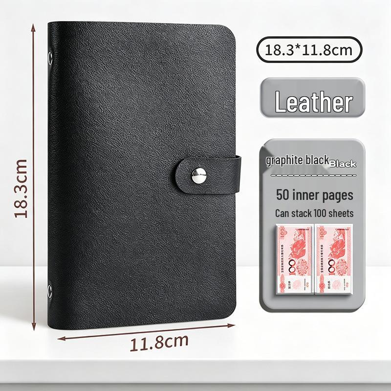 Family Financial Management Cash Savings Book & Storage Bag