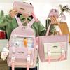 Primary School Girl Four Piece Set Junior High School High School Student Backpack College Boy Backpack