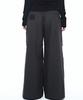 AEGO FREEDOM LAB Double Tuck Nylon Pants_Charcoal