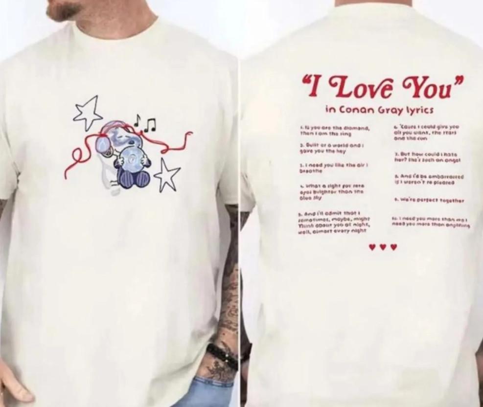 Conan Gray Wishbone World Tour 2026 Tour TShirt Unisex T-Shirt L