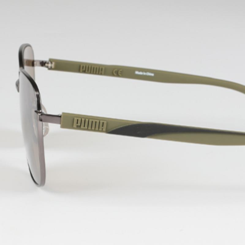 Puma Gafas de sol Puma Galleria Pu0321s 003 Cuadradas de Metal para Hombre y Mujer