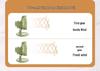 Silent Five-Blade Oscillating Desktop Fan for Home or Office