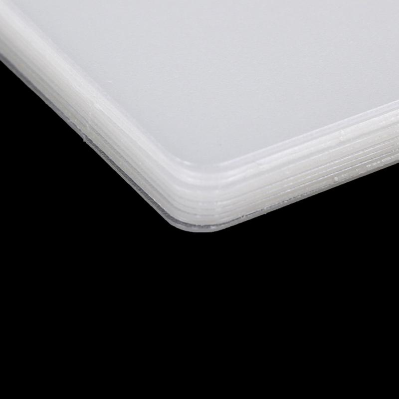 Carte de vizită transparentă goală de 10 bucăți, rezistentă la apă, pentru rechizite de birou școlare