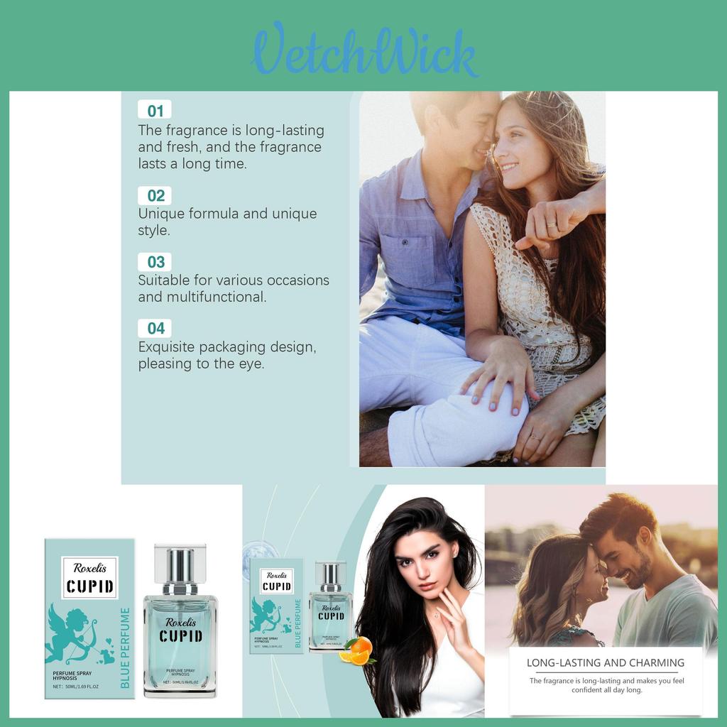 Cupid Blue Perfume Fresh And Charming Fragrance Long Lasting Elegant And Portable Cologne