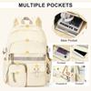 School Backpack Child Girl Book Bags Women Casual Outdoor Daypack Feminina Waterproof Backpack Multi-Pocket Travel Laptop Bag