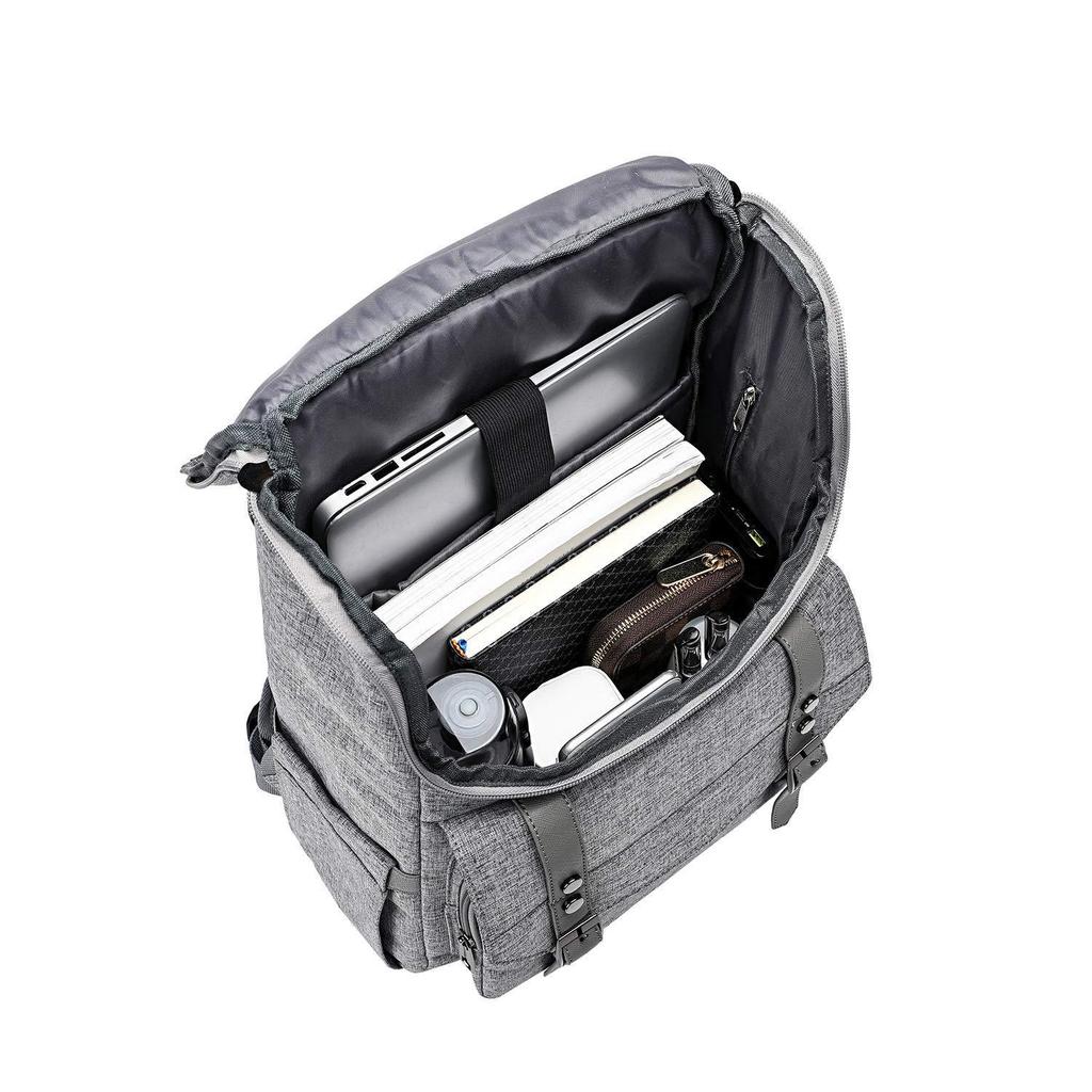 Korean Style Men's Oxford Cloth Backpack with USB - Retro Cross-Border Student and Travel Bag