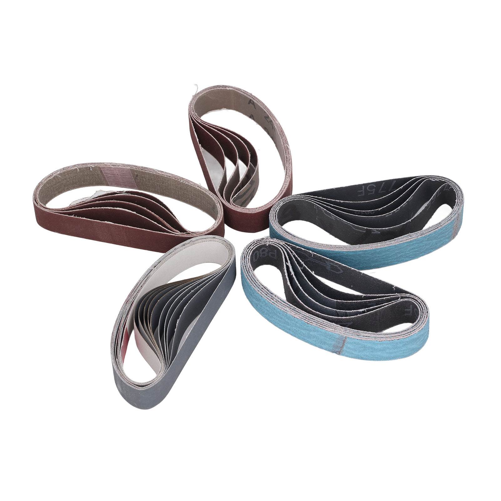 

Набор шлифовальных лент 30 шт. Ассортимент Точилка для ножей Набор шлифовальных лент 80 120 240 400 800 1000 грит 1/2in 12in