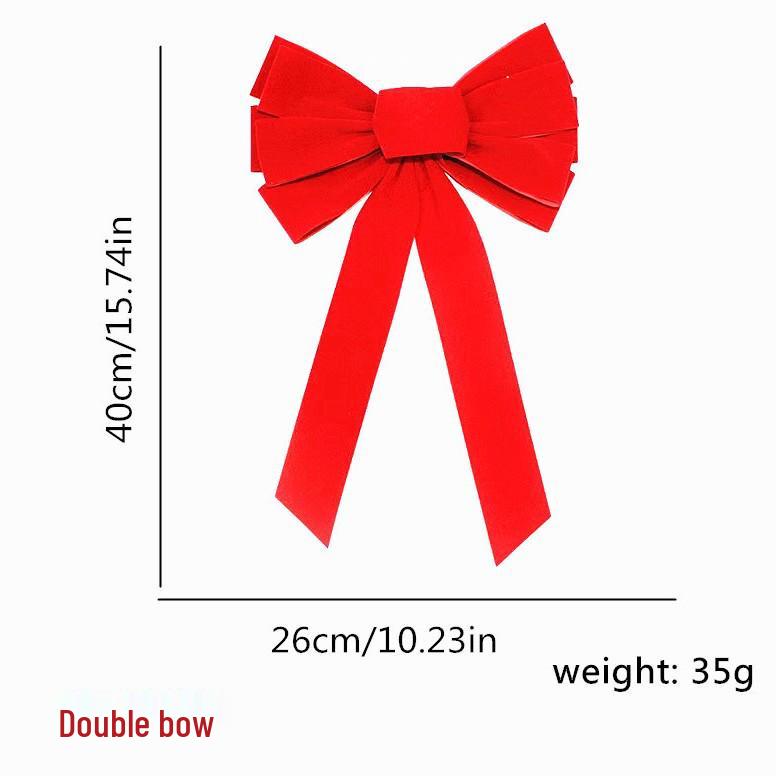 Red Velvet Christmas Bow DIY Gift Box & Tree Decoration