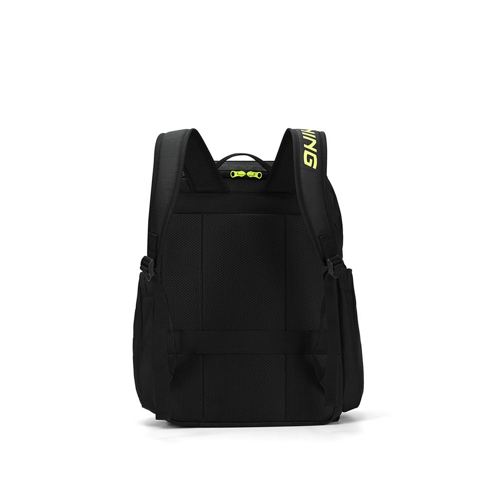 Li Ning Polyester Backpack Regular Unisex Black ABSW233-1