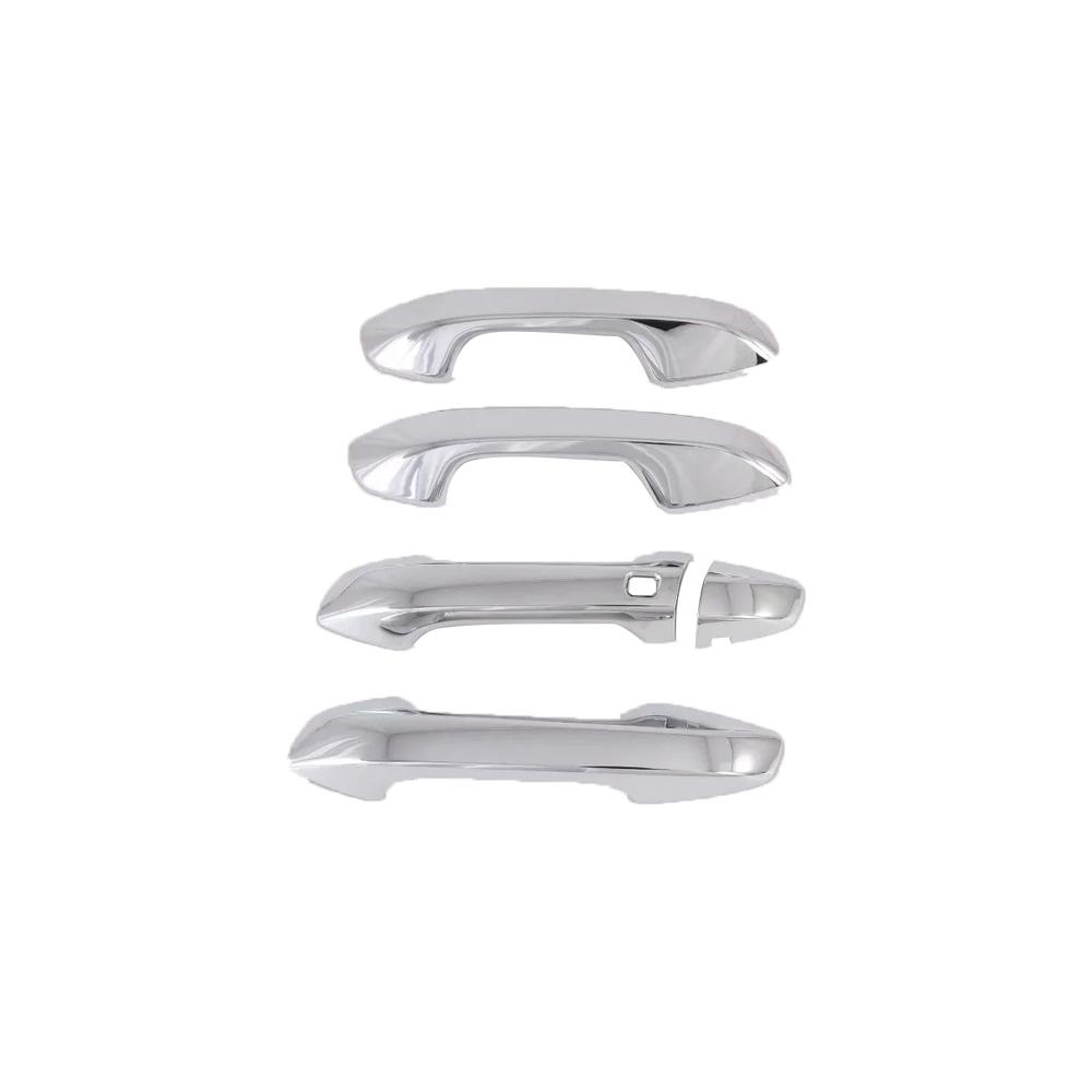For Kia Seltos Carbon Chrome Car Side Door Handle Decoration Cover Trim Exterior Styling Frame    2022
