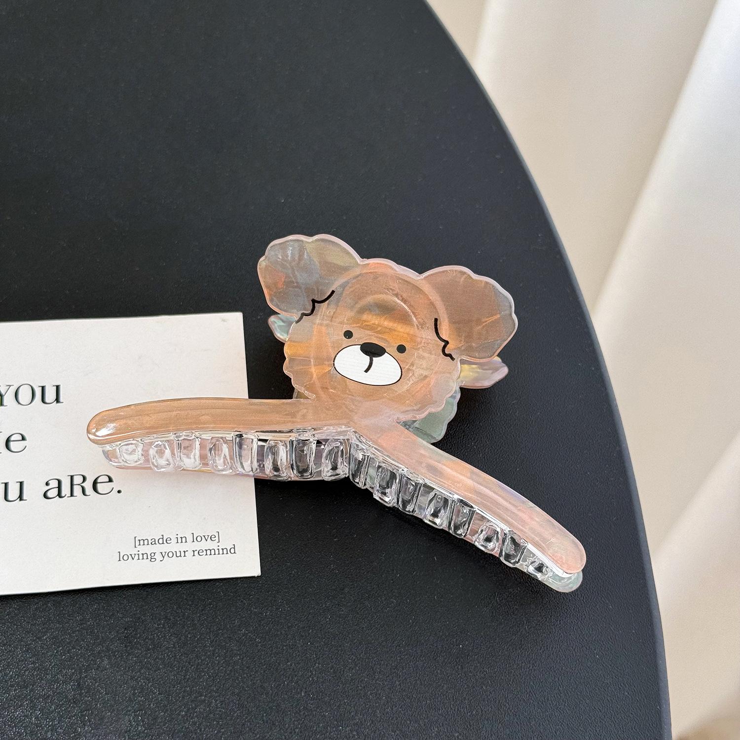 

And Chic Large Small Bear Hair Grips In Sophisticated Colors For Modern Women Brown Small