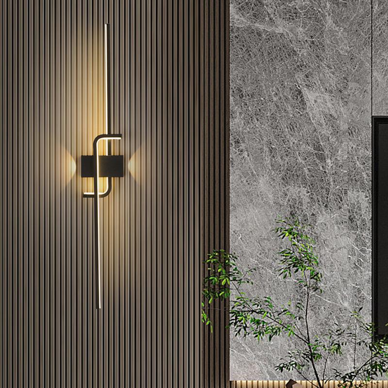 Modern Minimalist Creative Strip Led Wall Lamp Bedroom Bedside Wall Sconce Led Lights Living Room TV Sofa Background Wall Lamp