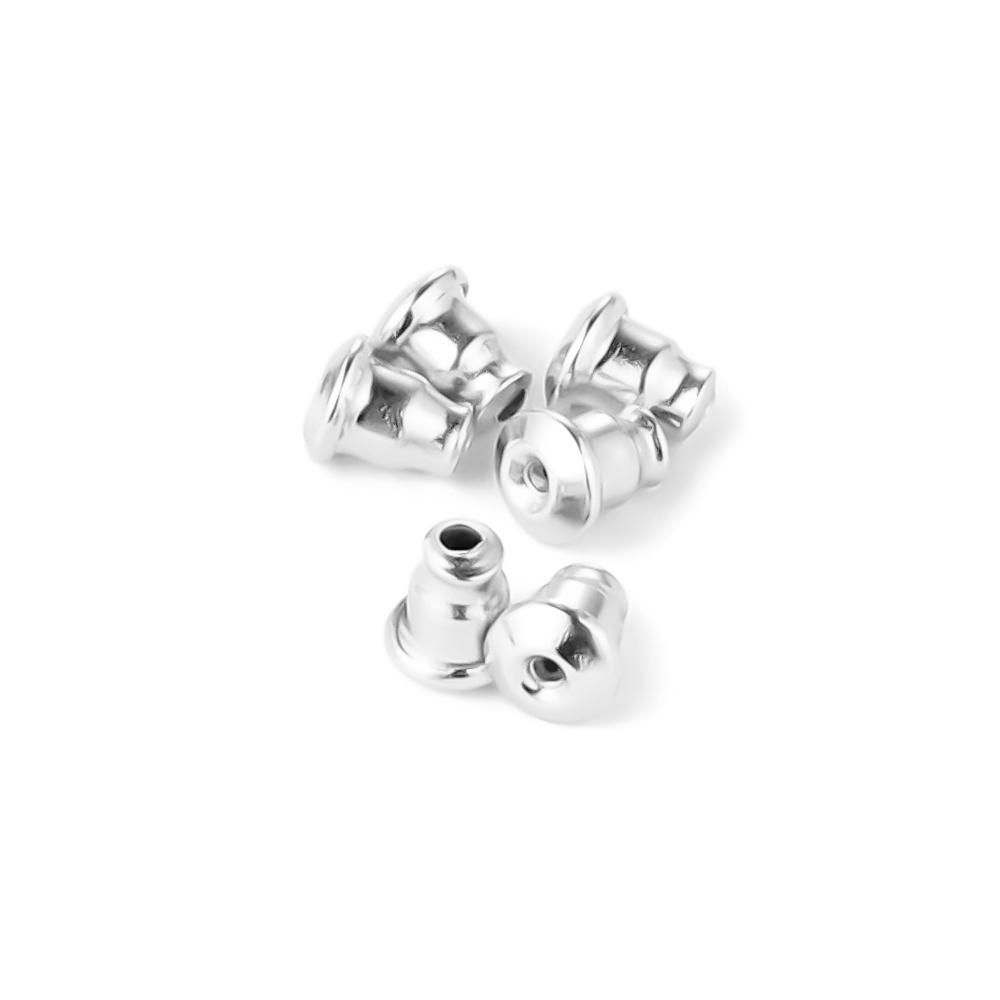 

Semitree 50Pcs Stainless Steel Gold Bullet Earring Back Earrings Stopper DIY Earring Findings Handmade Crafts Jewelry Making