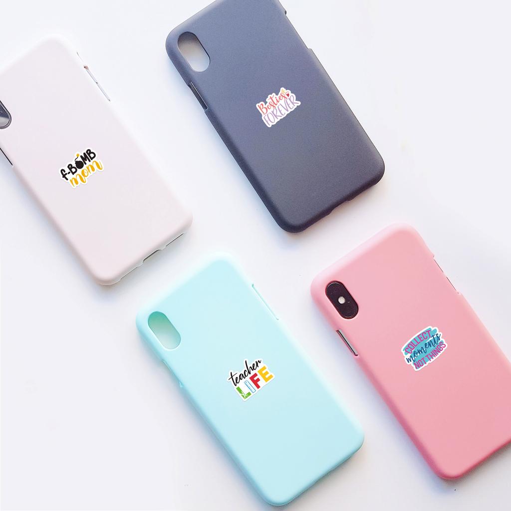 50 Phrases Graffiti Stickers Suitcase Car Notebook Refrigerator Water Cup Waterproof Decorative Stickers