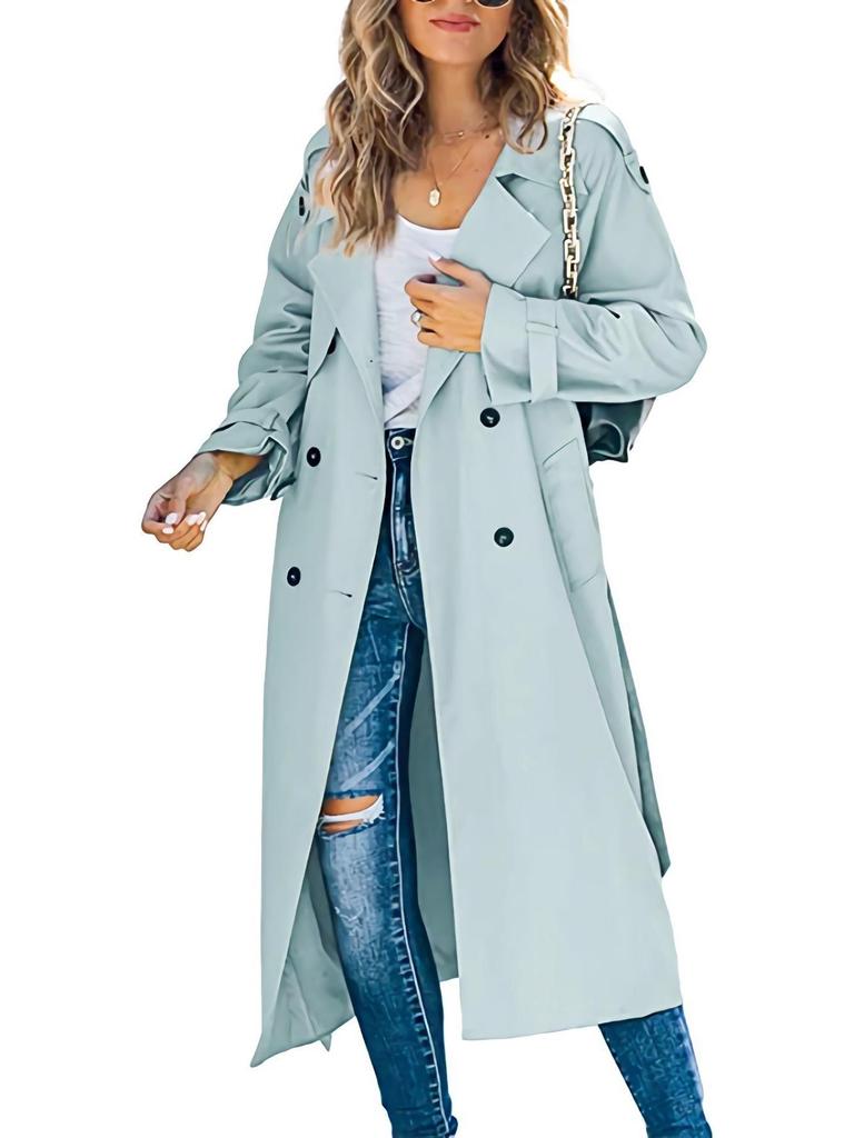 In Stock! European and American Style Women's Winter and Autumn Trench Coat.