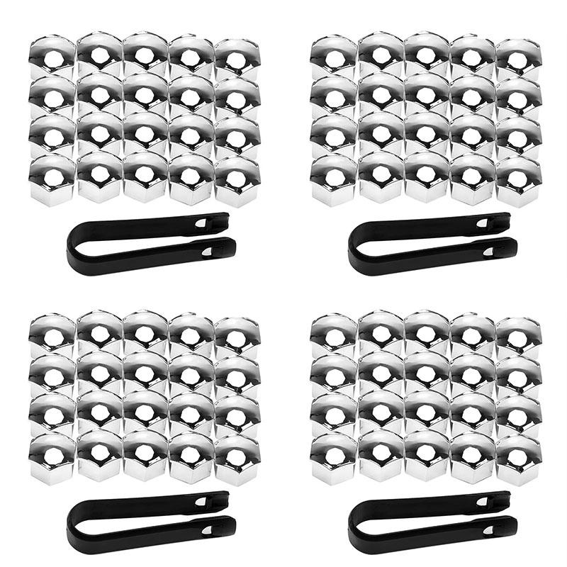 20/40/60/80pcs Car Wheel Nut Caps Protection Covers Caps Anti-Rust Auto Hub Screw Cover Car Tyre Nut Bolt Exterior Decoration