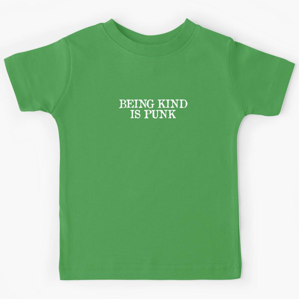 being kind is punk white Kids T-Shirt 170