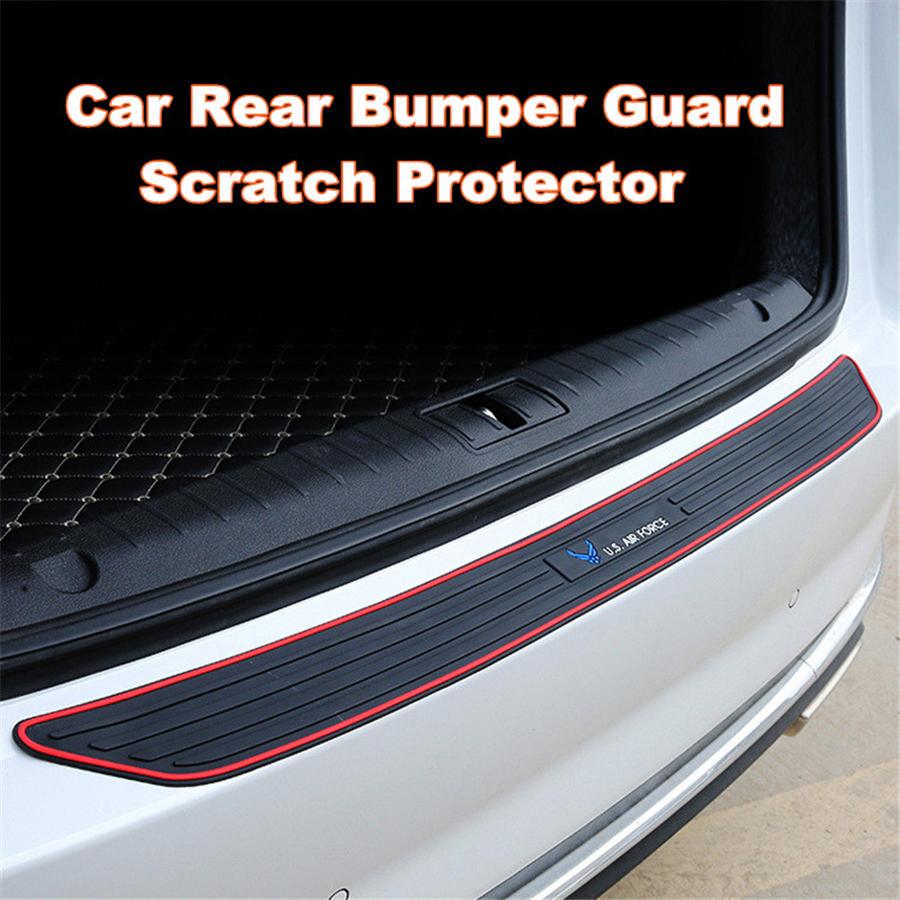 4PCS Universal US AIR FORCE Style Rubber Car Door Scuff Sill Cover Panel Step Protector Bumper Corner Protector