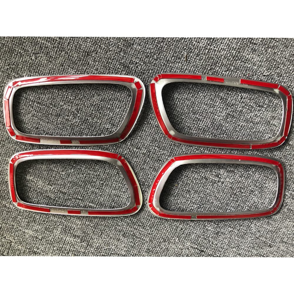 ZIAN Inner Door Handle Door Bezel 4P Interior Garnish Accessories Protect for Honda Vezel 2nd Generation RV3/RV4/RV5/RV6 (Silver)