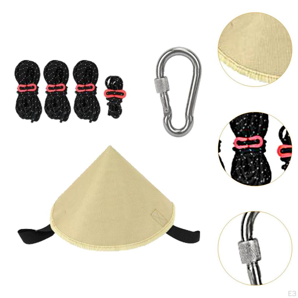 Tarp Connecting Cap Tent Connect Hat Camping Accessory Versatile Waterproof Modern for Hiking
