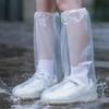 1 Pair Shoe Covers Secure Fit Elastic Straps Non-Slip Sole Protective Boot Covers Waterproof Tear-Resistant Disposable Overshoes