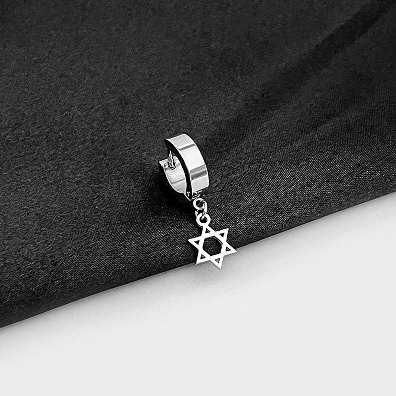 Simple And Small Love Stainless Steel Ear Buckle Creative Design Earrings Earclip Ear Jewelry