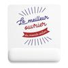 Mousepad - PLANETEE - Best Worker In the World - 22x18 Cm - Smooth Non-slip Surface - HD Sublimation Printing