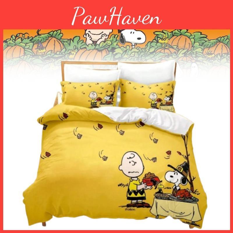 Cartoon Digital Print Duvet Cover Pillowcase Set Bedroom Bedding Gift