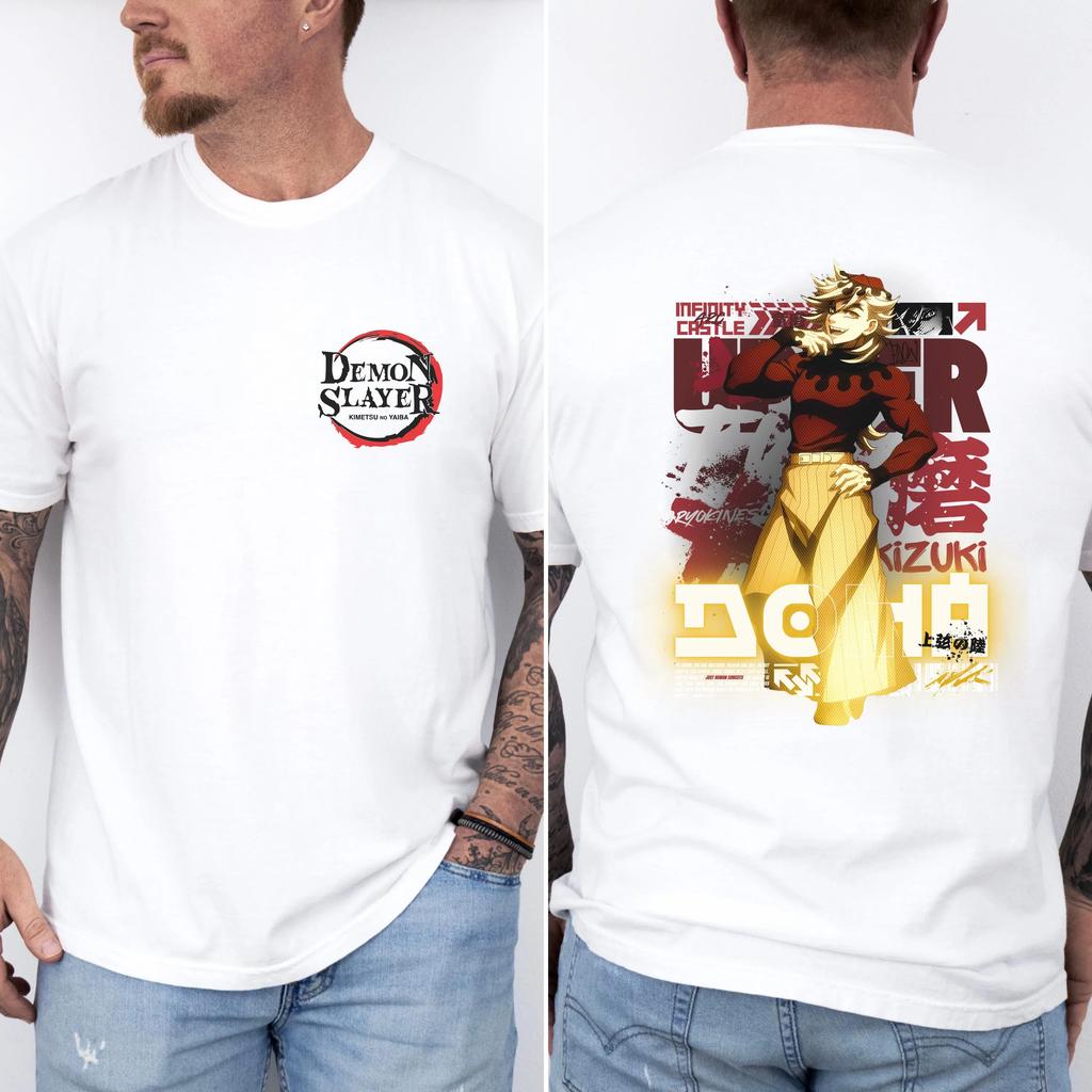 Demon Slayer Anime T-shirt Men and Women Universal Style Japanese Comic T-shirt Pattern Role-playing Clothing
