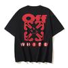 1090 Off-White 2025 Frühjahr/Sommer Neu Smile Pfeil Gedruckt Rundhals Kurzarm Herren- und Damen-T-Shirts