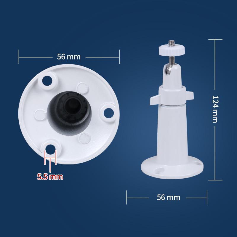 Adjustable Wall Mount for Indoor/Outdoor Camera, Compatible with Arlo - White Security Bracket