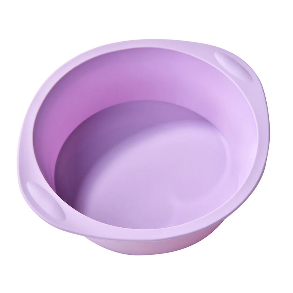Silicone Round Cake Pan Non-Stick Bakeware for Cake Bread Birthday Party - Easy Release Durable Heat Resistant Perfect for Home