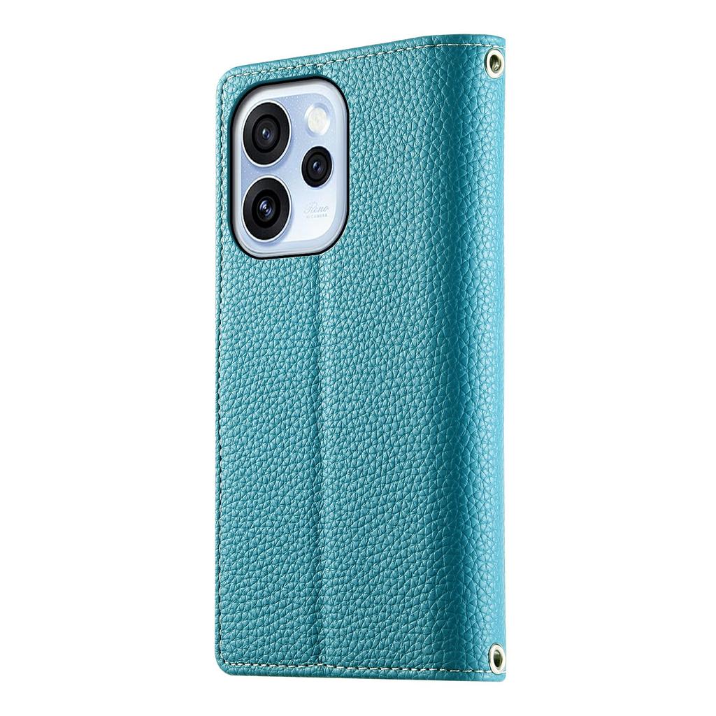 Für Oppo Reno15 F 5G Hülle Reißverschluss Geldbörse Farbverlauf Leder Klapphandyhülle mit Trageband