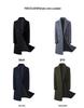 Wool Blend Men's Mid-Length Trench Coat - 2025 Autumn/Winter Collection