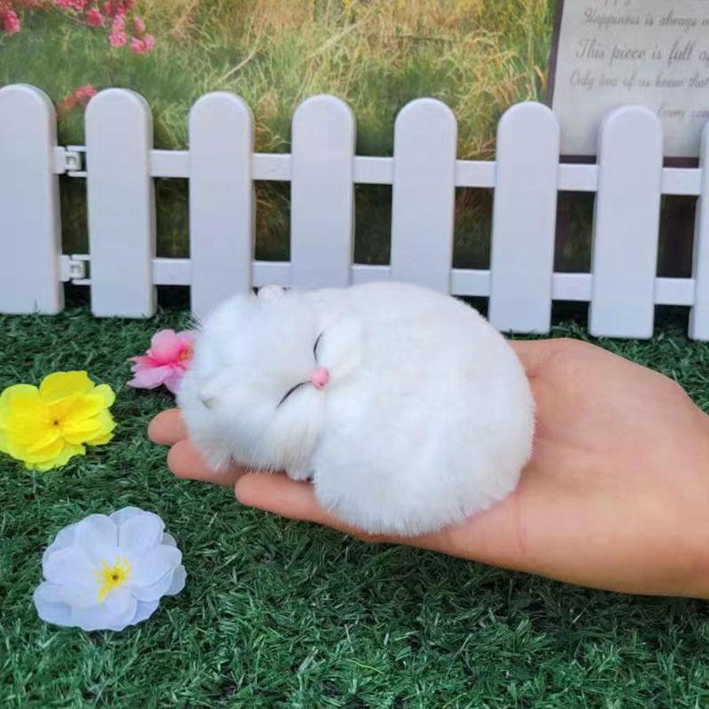 Plüsch Bellende Katze, Hase & Welpen Spielzeug - Pädagogische Tierpuppe für Kinder